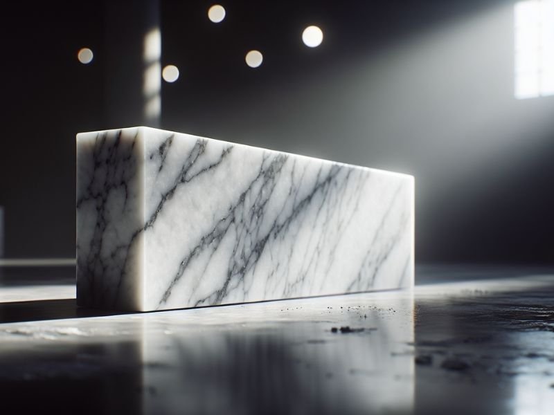 Detaile de uma pedra de mármore
